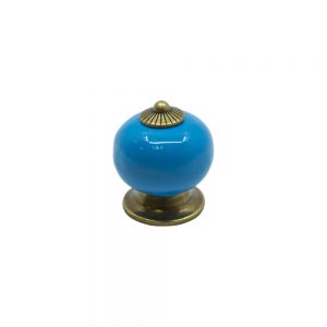 ידית כפתור קרמיקה P17 – כחול