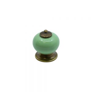 ידית כפתור קרמיקה P17 – ירוק