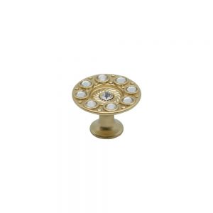 ידית כפתור P734 – 45 מ”מ זהב רומא  קריסטל סברובסקי