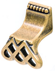 ידיות כפתור למטבח ורהיטים 15144 – 38 מ"מ ברונזה פירנצה M09