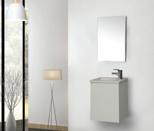 ארון אמבטיה דגם FIT לבן כולל כיור