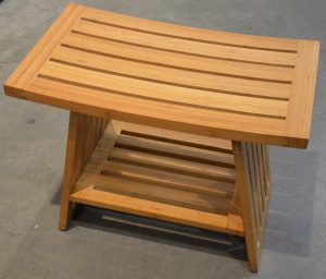 ספסל עץ למקלחת 60 ס"מ